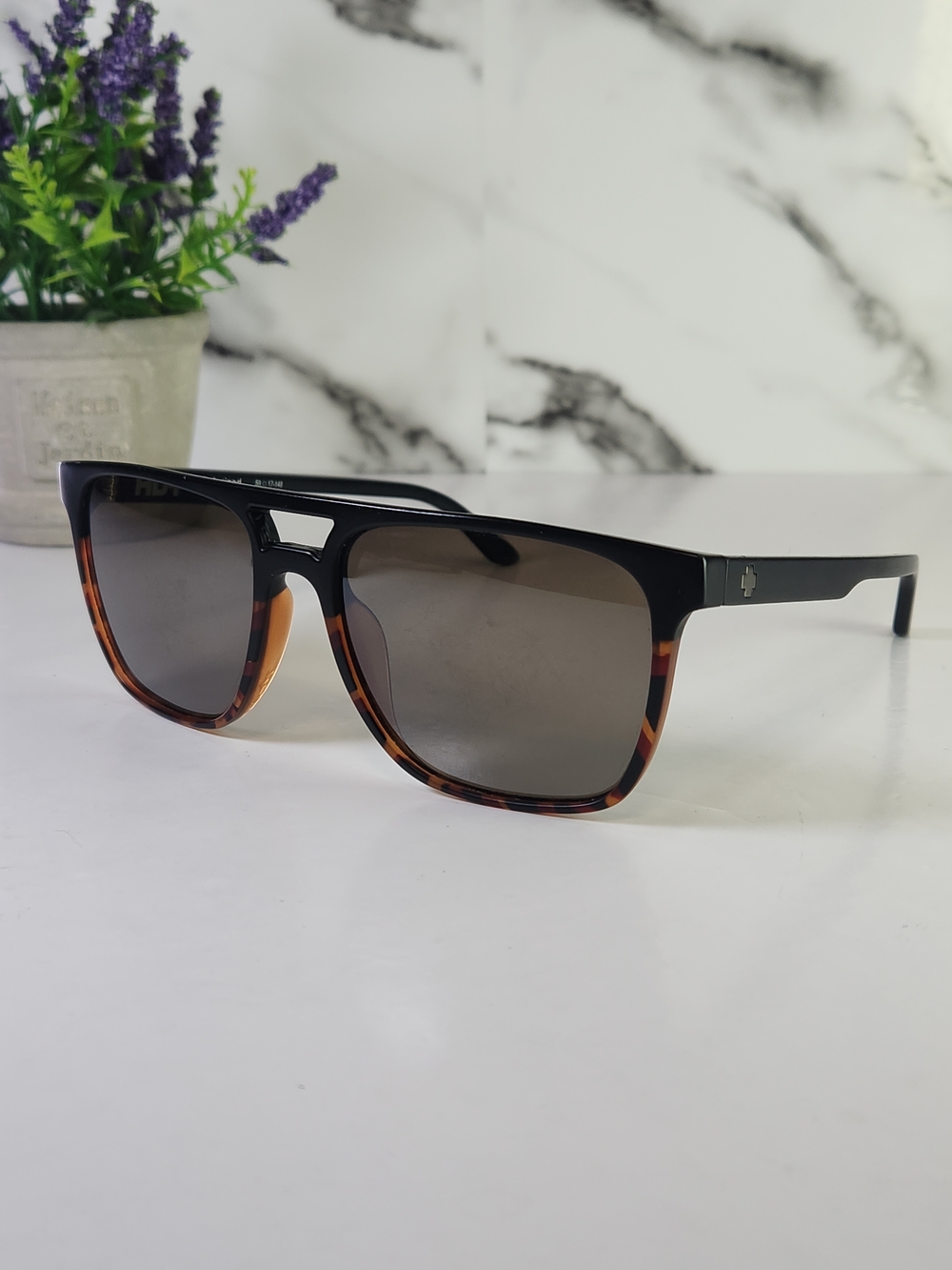 SPY Czar Two-Tone Black and Tortoiseshell Sunglasses